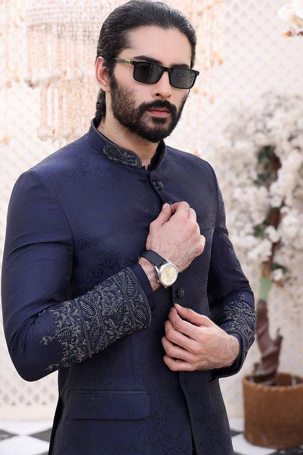 Handcrafted Indigo Prince Coat