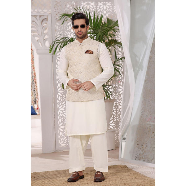 Embroidered Opulence 3-Piece Suit