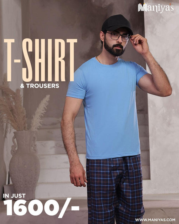 T-Shirt & Trousers – Casual Comfort Wear for Men