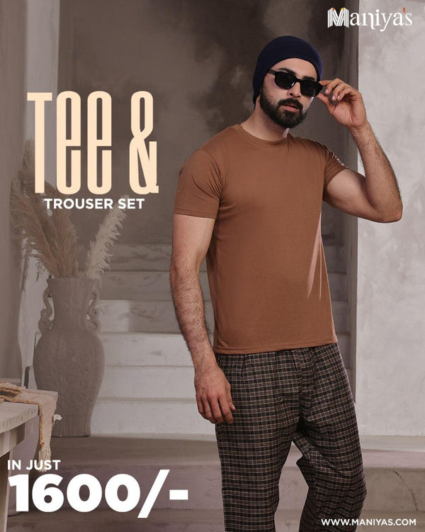 Premium Tee & Trouser Set – Casual Everyday Wear