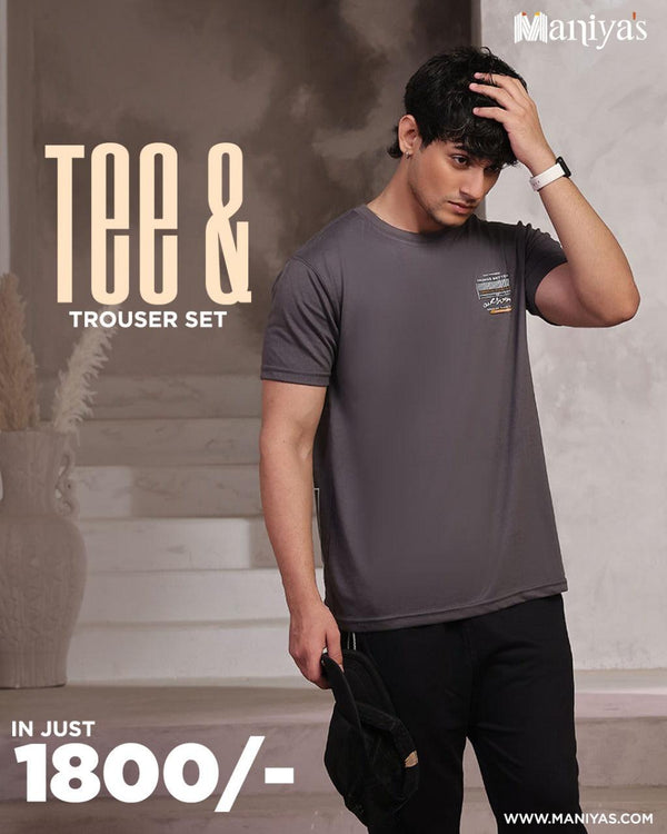 Urban Minimalist Tee & Trouser Set – Effortless Style & Comfort