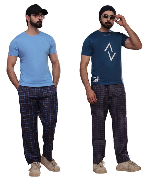Plaid Trousers (2-Pack) – Timeless Look, All-Day Comfort