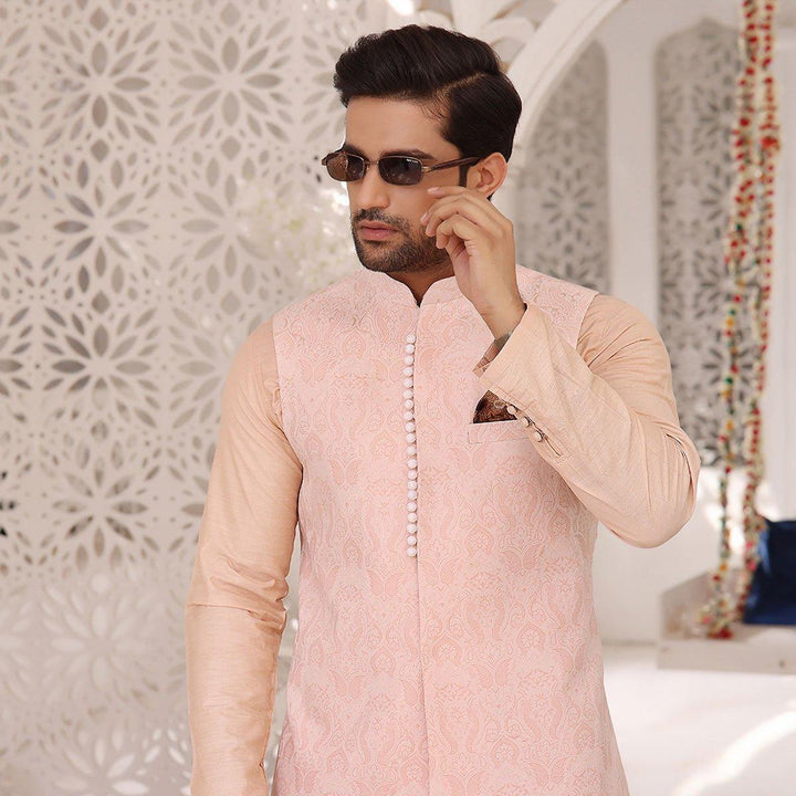 Blush Infusion 1 Waist Coat - Maniyas