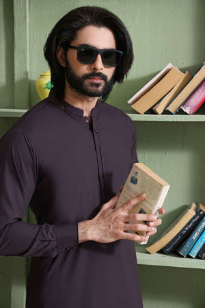 dark-brown-blended-kurta-114630