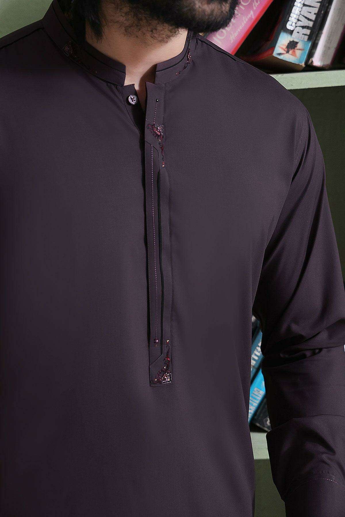 dark-brown-blended-kurta-755471