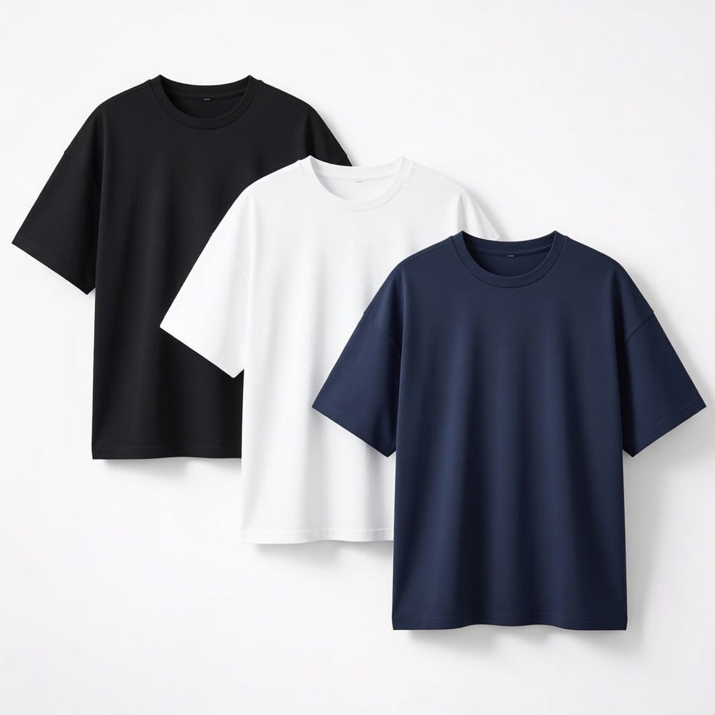 Drop Shoulder Tee - Pack of 3